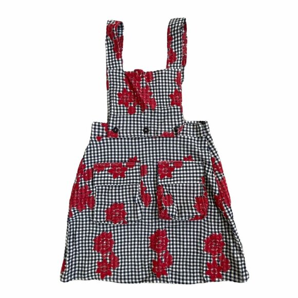 Fish & Kids Size 6-7 Flower Apron Dress - Picture 1 of 9